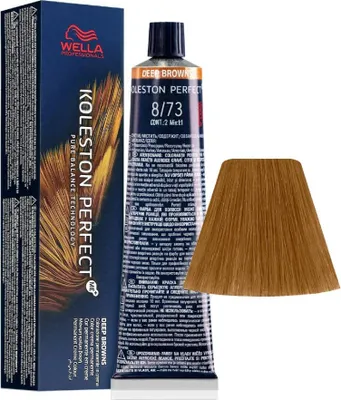 Produktbild von Wella Koleston Perfect ME+ Deep Browns, Braun, 8/73, Unisex, 60 ml, Alle Haare, Glanz