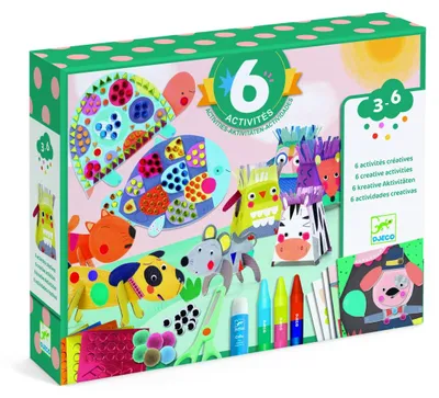 Produktbild von Djeco-Kreativsets: Tiere und ihre Häuser