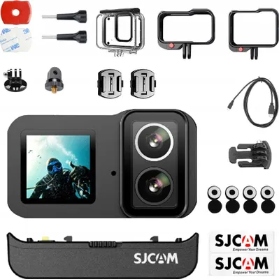 Produktbild von Sportkamera Sjcam Sj20 4K Ipx68 Doppellinsig Nachtsicht Wifi 1850Mah