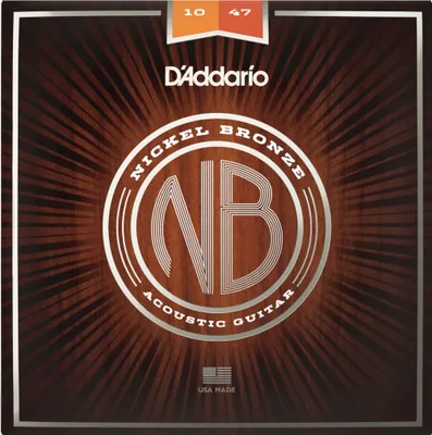 Image de D'Addario NB1047 - Nickelbronze - extra light (010-047)