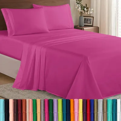 Productafbeelding van Elegant Comfort Luxe zacht draaddichtheid 1500 Egyptisch 4-delige premium hotelkwaliteit kreukbestendig gezelligste beddengoedset