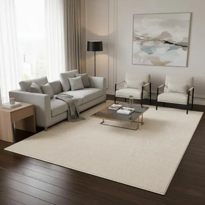 Produktbild von Hochflor Langflor Teppich Cottage Creme, Größe:400x500 cm