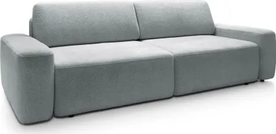 Produktbild von Selsey Baleo - 3-Sitzer Sofa mit Schlaffunktion, Chenille-Bezug, Hellgrau
