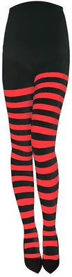 Productafbeelding van Dames Gestreepte Tights voor Halloween en Kerst