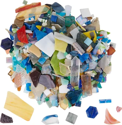 Produktbild von VBS XXL Bruchmosaik "Größen und Farbmix", 2 kg, Glas