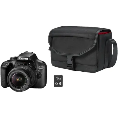 Image de Canon EOS 4000D + EF-S 18-55mm DC III, 18 MP, 5184 x 3456 px, Full HD, 436 g, Noir