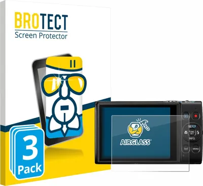Produktbild von 3x BROTECT Schutzglas für Canon Digital Ixus 285 hs Schutzfolie Panzer Folie Glas Display Schutz klar