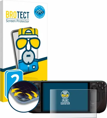 Produktbild von 2x BROTECT Fullscreen Schutzfolie für Valve Steam Deck OLED Displayschutz Folie Fullcover Matt Entspiegelungsfolie