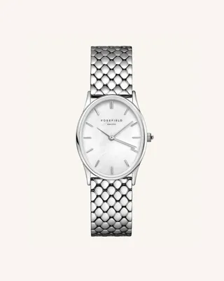 Produktbild von Rosefield OWGSS-OV03 - Die Ovale Weiß - Uhr