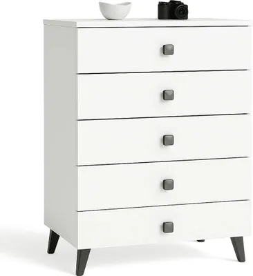 Obrázek produktu pro Akord Skříňka Mobi bílá/černá 60x37x89 cm