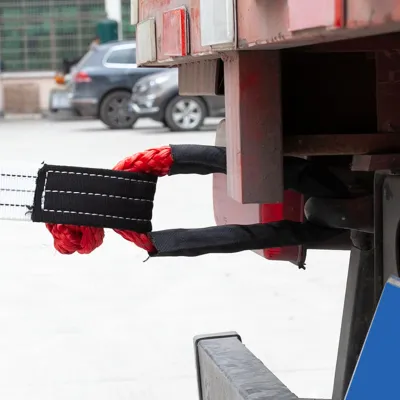 Immagine prodotto di Grillo morbido, carico di rottura di 17 tonnellate, robusta fune di recupero in polietilene polimerico per uso fuoristrada, rosso