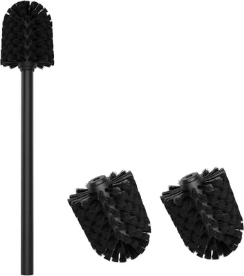 Produktbild von Toilettenbürste mit 3 Ersatzköpfen und Edelstahlgriff