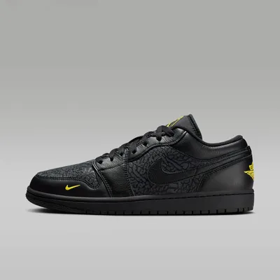Produktbild von Nike Jordan 1 Low "Black Elephant Print" Schwarz, Größe: 41