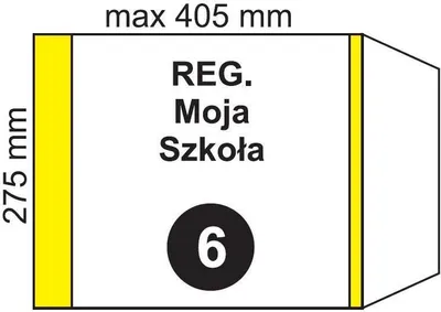 Produktbild von Okładka na podr regulowana NR 6 (20szt)