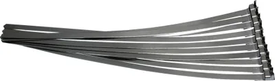 Produktbild von 10 x Vorgefertigte Edelstahl 304SS Schlauchbandschellen Kabelbinder Länge 360 mm