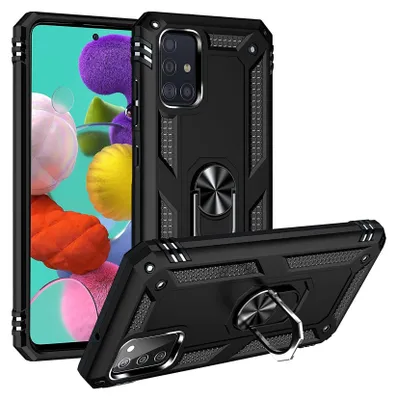 Produktbild von Armor Shield Handyhülle für Samsung Galaxy A51 Hülle Ultra Hybrid Case Handy Schutzhülle, Schwarz