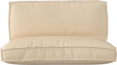 Produktbild von vidaXL Palettenkissenset 2 pcs Beige Oxford-Stoff