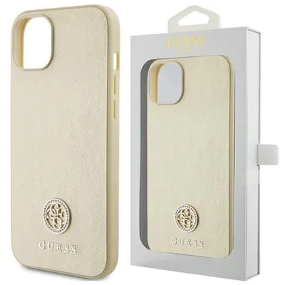 Zdjęcie produktu dla Guess GUHCP15MPS4DGPD iPhone 15 Plus / 14 Plus 6.7 złoty/gold hardcase Strass Metal Logo