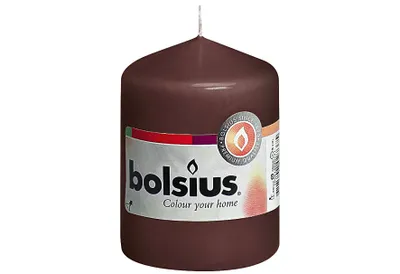 Produktbild von BOLSIUS Stumpenkerze 8x5,8cm braun