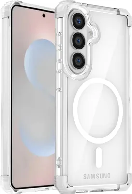 Immagine prodotto di Custodia magnetica per Samsung Galaxy S26 compatibile con MagSafe, resistente agli urti, protezione militare, custodia trasparente Jasný