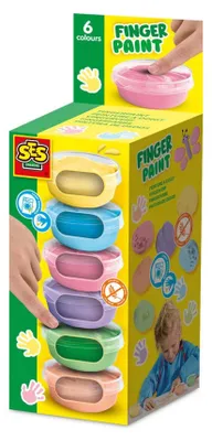 Zdjęcie produktu dla SES Creative Fingerpaint pastel, Wielo, 45 ml