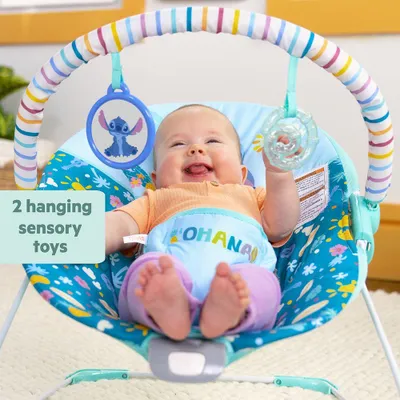 Immagine prodotto di Dondolo per bambini Bright Starts Stitch Ohana Paradise - comfort vibrante