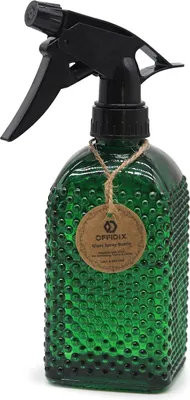 Produktbild von Glas-Bewässerungssprühflasche - Handheld feiner Nebelsprüher - Dunkelgrün