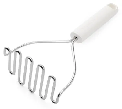 Produktbild von KitchenAid KHA008OHPNG Kartoffelstampfer Porzellanweiß Edelstahlkopf