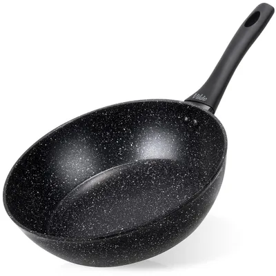 Produktbild von Vilde | Bratpfanne Induktion 28 cm - Aluguss Pfanne mit Antihaftbeschichtung - Für alle Herdarten - Spülmaschinenfest - GRANITICA