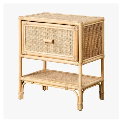 Produktbild von Nachttisch aus Rattan mit einer Breite von 47 cm und einer Höhe von 55 cm