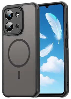Produktbild von Magnet-Case für Xiaomi Redmi 15C Hülle Magsafe Schutzhülle Stoßfest TPU-Rahmen starker Magnetring, Schwarz