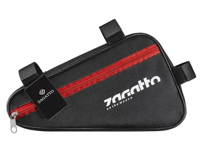 Obrázek produktu pro ZAGATTO Brašna na kolo černá s červeným zipem "On the Move" ZG87