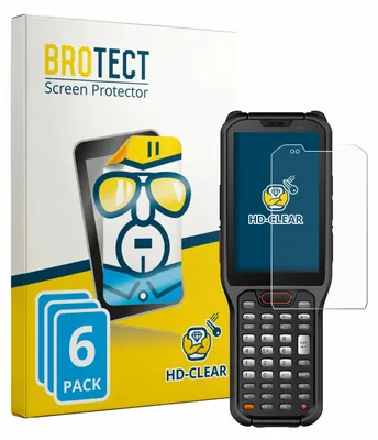 Produktbild von 6x Für Urovo RT40S Schutzfolie BROTECT Displayschutz Display Schutz Folie Klar Transparent