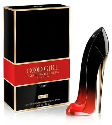 Zdjęcie produktu dla Carolina Herrera Very Good Girl Elixir, Kobiety, 30 ml, Perfumy w płynie, Migdał, Wiśnia (owoc), Różowy, Tuberoza, Cocoa, Wanilia