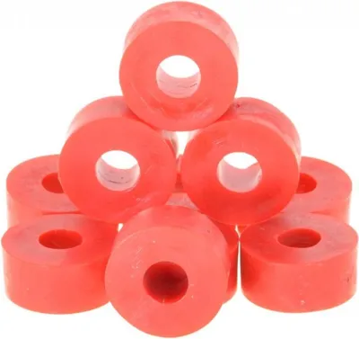 Produktbild von 50 x Unterlegscheibe Gummi 27 x 14mm, M10, rot