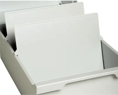 Produktbild von Exacompta 54340D Trennplatte DIN A5 quer - Lichtgrau