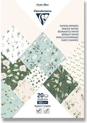 Obrázek produktu pro Sada papírů Clairefontaine Origami Romantic A4 20 listů