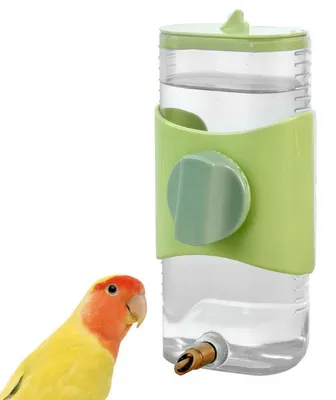 Produktbild von Wasserflasche für Vögel 280ml Automatischer Wasserspender Kleintiertränke für Papageien Sittiche Wellensittiche