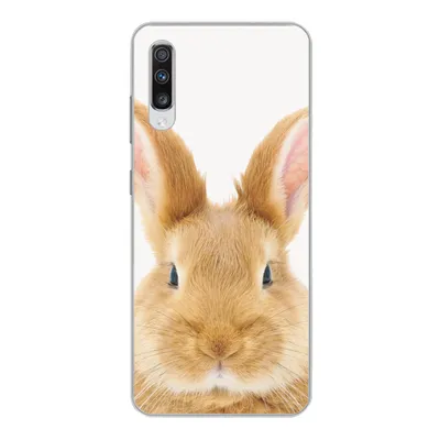 Produktbild von MuchoWow® Handyhülle Schutzhülle Hülle für Samsung Galaxy A70 Kinder - Kaninchen - Kind - Mädchen - Jungen Silikon Softcase Handy Hülle - Schutzhaube
