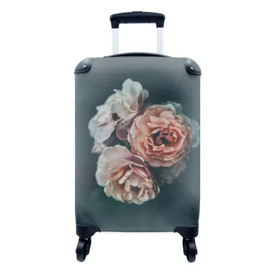 Produktbild von MuchoWow® Koffer Handgepäck Trolley Rollkoffer Kleine Reisekoffer mit 4 Rollen - Rosen - Blumen - Blumenstrauß - Cabin Size < 55x40x23 cm & 55x40x20 cm - Fotokoffer - Kabinenkoffer - Boardgepäck - Reise-Box - Reisekoffer - Reisegepäck - Koffer mit Bild - Trolley für Kinder