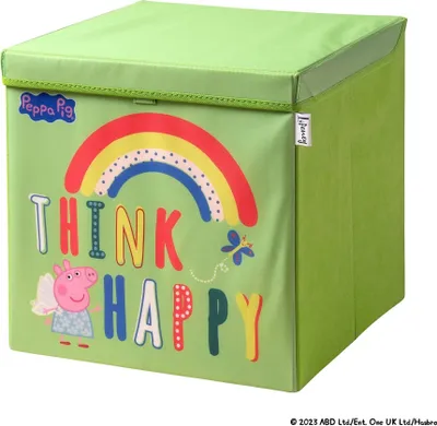 Produktbild von Lifeney meets "Peppa Wutz" Aufbewahrungsbox mit Deckel  Box zur Aufbewahrung von Spielzeug  33 x 33 x 33 cm passend für klassische Würfelregale