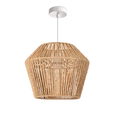 Produktbild von Pendelleuchte Esstisch Hängelampe Esszimmer Lampe E27 Papier Boho Rattan