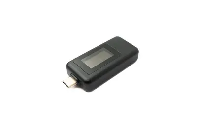 Produktbild von SYSTEM-S USB 3.1 Multimeter Spannung Watt Leistung Messgerät Typ C Tester in Schwarz