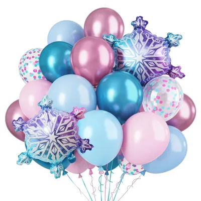 Productafbeelding van Schneeflocken Decoratie Ballonnen Set, 29 stuks
