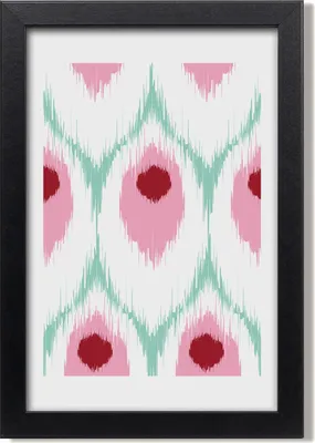 Produktbild von Bild 20x30 MDF-Rahmen, Wandkunst Pfau-Muster