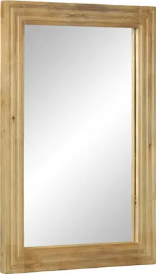 Zdjęcie produktu dla Lustro łazienkowe brązowe 50x70x2,5 cm lite drewno mango