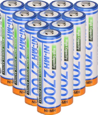 Zdjęcie produktu dla 10x Bateria Panasonic AA Mignon BK-3HGAE/BF1 Ni-MH 1.2V 2700mAh