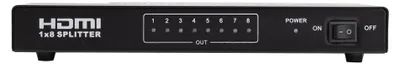Produktbild von HDMI Splitter 1.4 Premium 4Kx2K, 1x8 8 HDMI-Anschlüsse 1080P HDCP 1.3, 3D 4K Blu