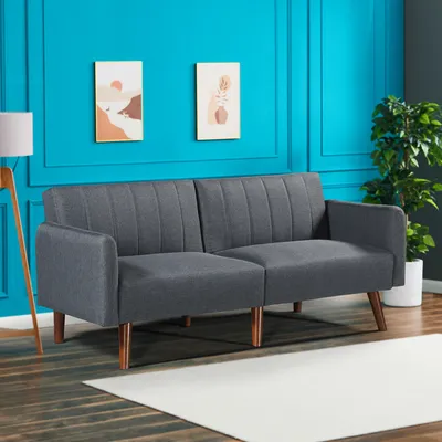 Produktbild von Schlafsofa 'Malå' mit Liegefunktion 175x70x72 cm Grau