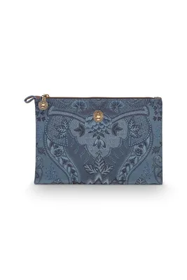 Image de Pip Studio trousse de toilette Cosmetic Flat Pouch Kyoto Festival Denim Blue bleu